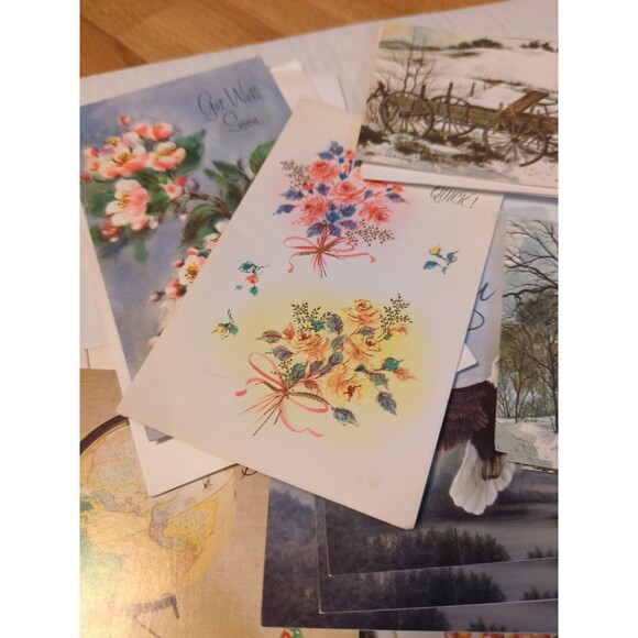 Vintage Greeting Card Lot Unused Envelopes 50 Cards Assorted Envelopes - Picture 5 of 14